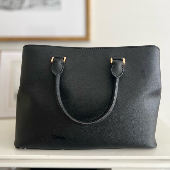 Michael Kors Black Saffiano Satchel with Gold Hardware - Picture 2 of 5